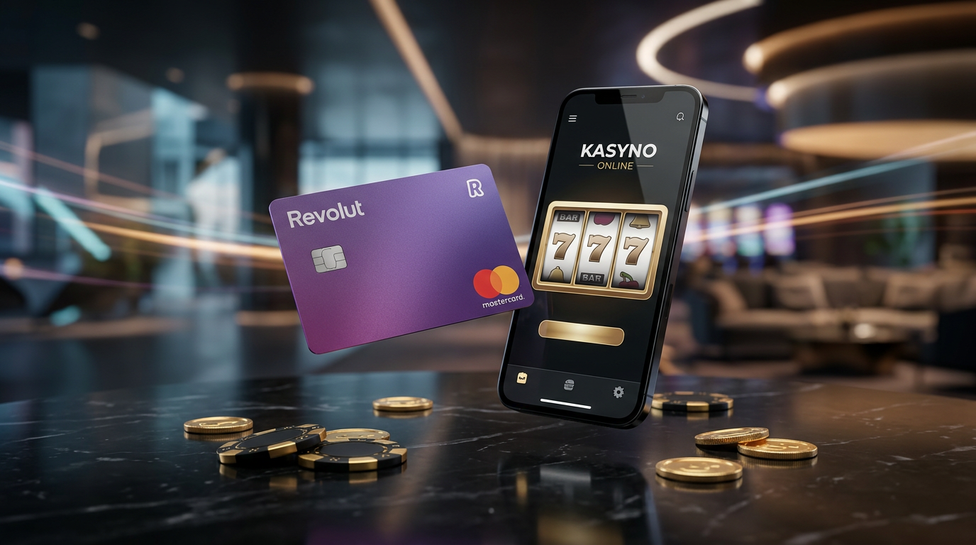 Karta Revolut i telefon z aplikacją kasyna online - bezpieczne płatności
